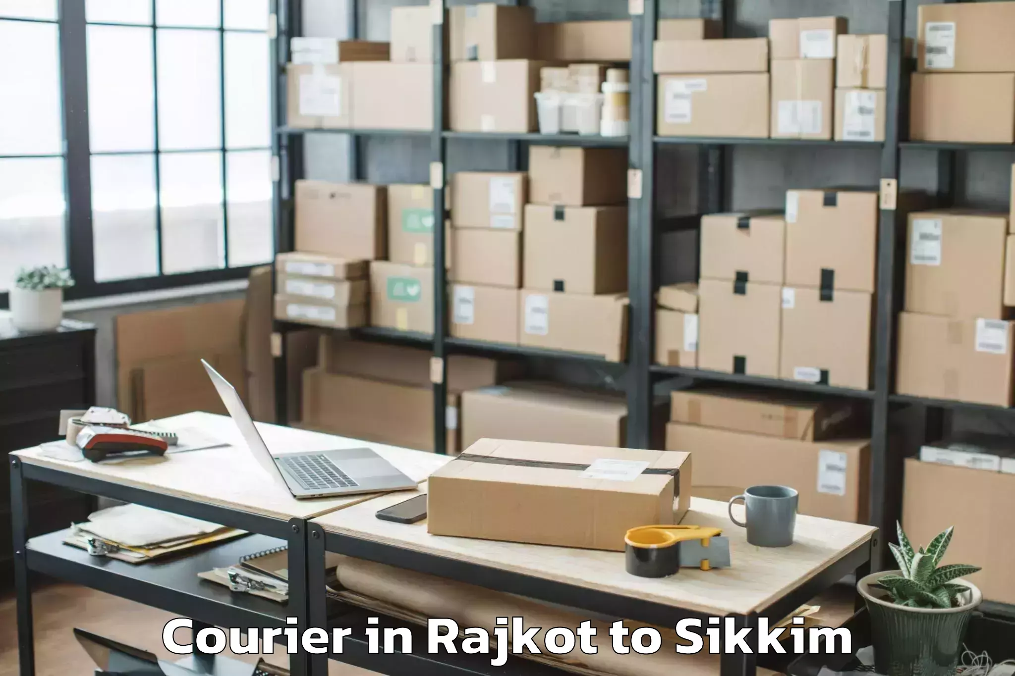 Easy Rajkot to Sikkim Manipal University Gang Courier Booking